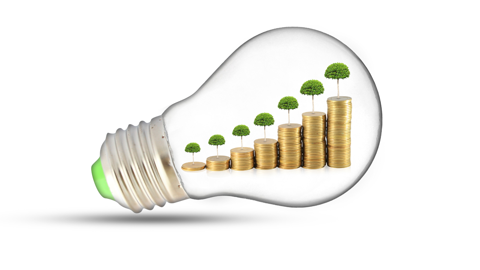 Best Money-Saving Tips for Small Business Owners shown with a light bulb and money saving trees