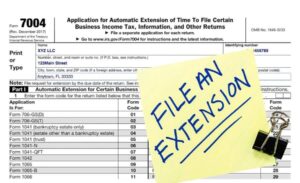 tax extension